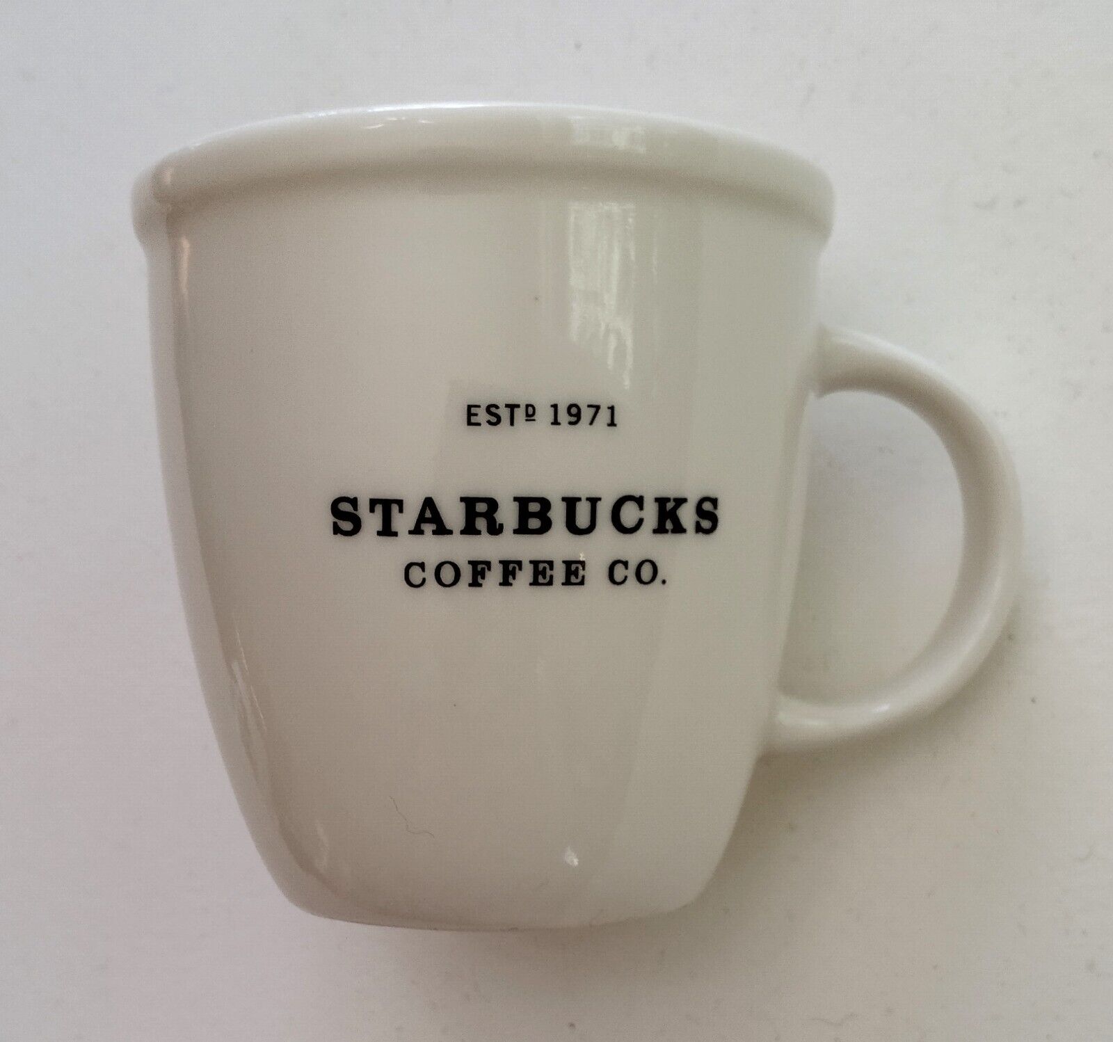Vintage Starbucks 6 oz. White Ceramic Barista Abby Mug 2002 – Mint
