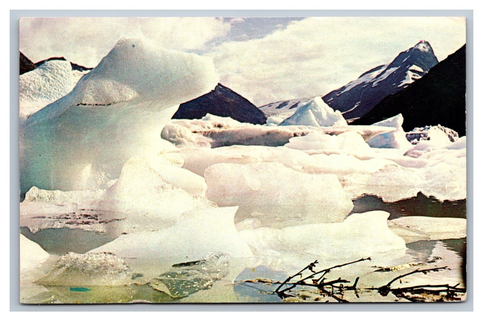 Anchorage, AK Alaska, Portage Glacier, Postcard Posted, 1961