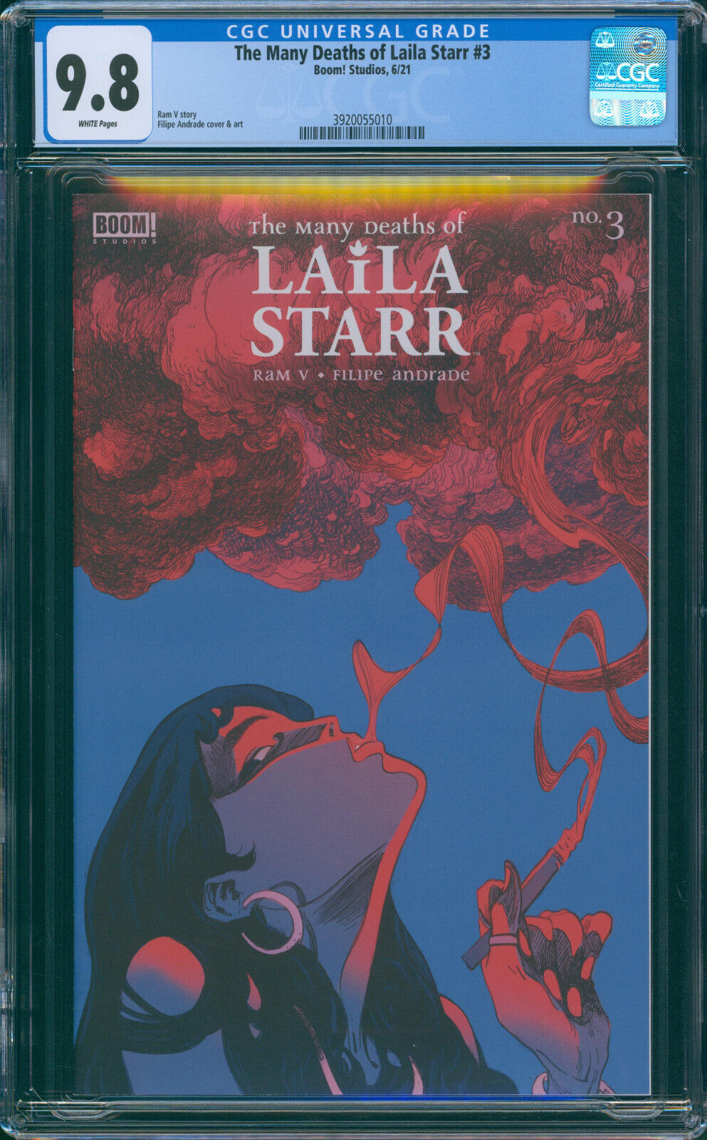 The Many Deaths of Laila Starr #3 2021 Boom Studio Filipe Andrade Cover CGC 9.8
