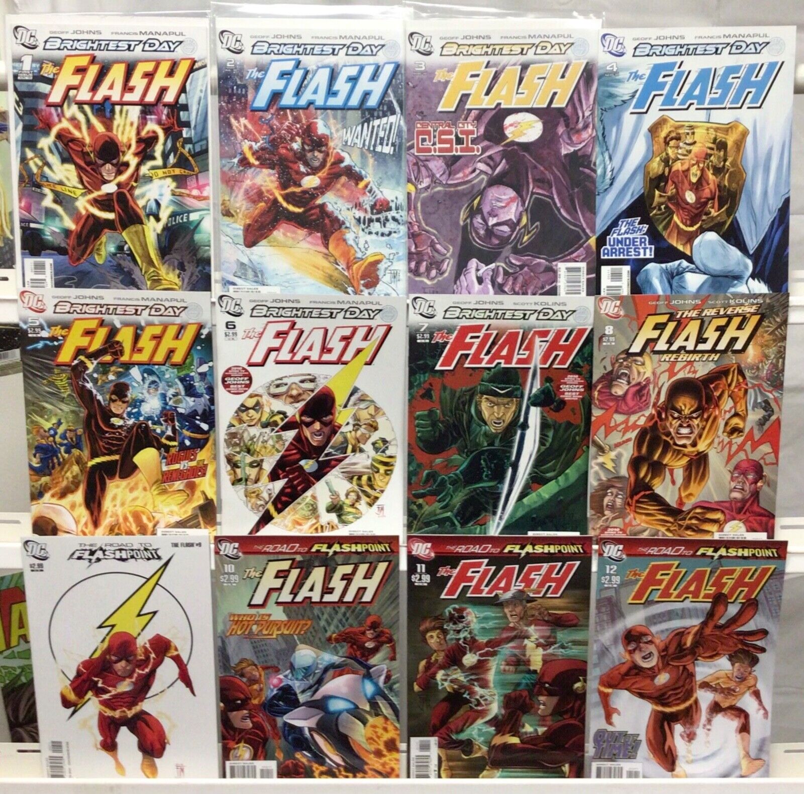 DC Comics The Flash #1-12 Complete Set VF 2010