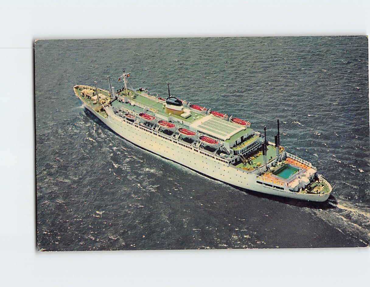 Postcard SS Atlantic Cruise Ship