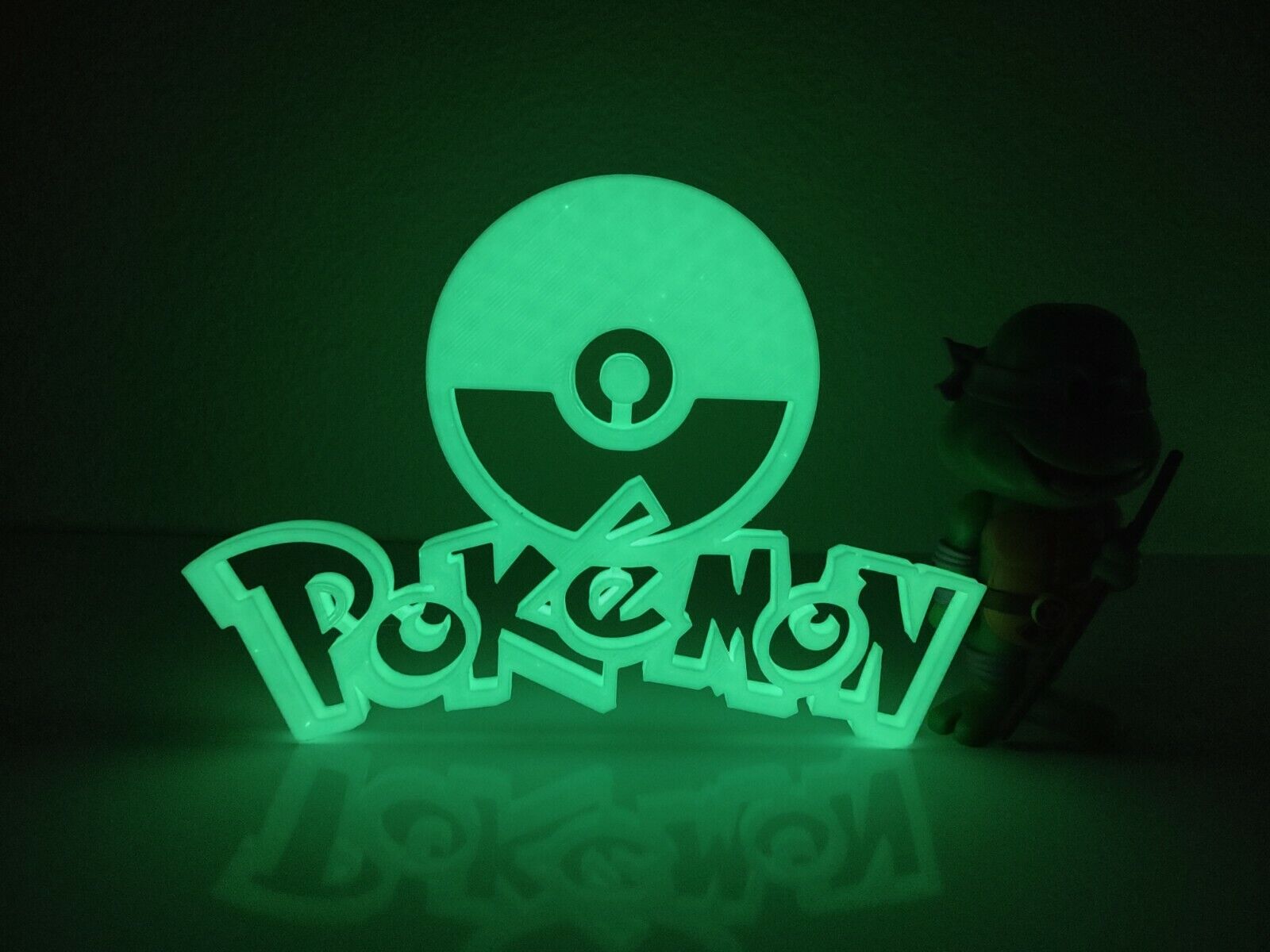 Pokemon GITD Display Sign Glow in the Dark