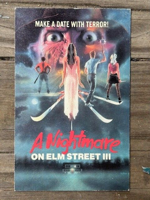 Vintage Original Rare 1987 VHS Video Store Promo Nightmare Elm Street Calendar