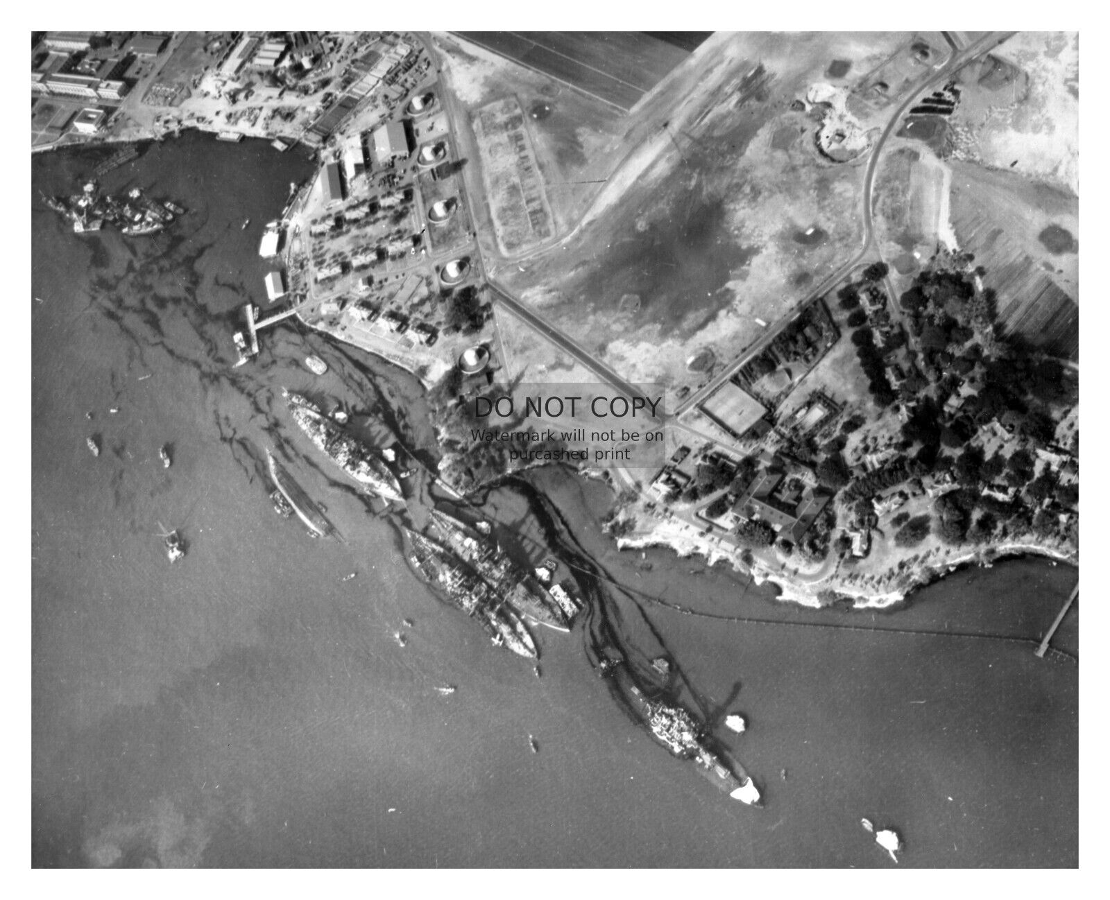 PEARL HARBOR AFTERMATH BATTLESHIP ROW USS ARIZONA DESTROYED WW2 8X10 PHOTO