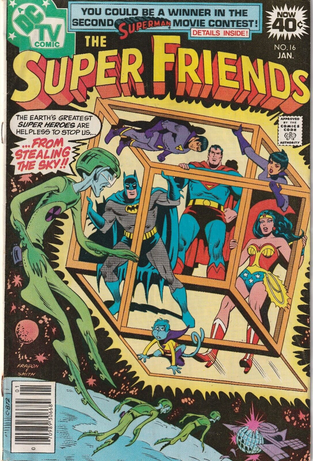 SUPER FRIENDS #16   THE WONDER TWINS & GLEEK   DC  1979  NICE