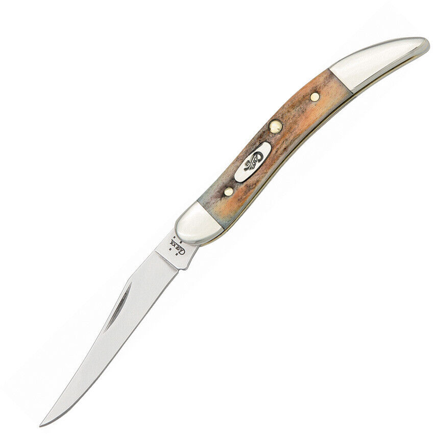 Case Cutlery XX Genuine Stag Bone Small Toothpick Folding Pocket Knife 5532