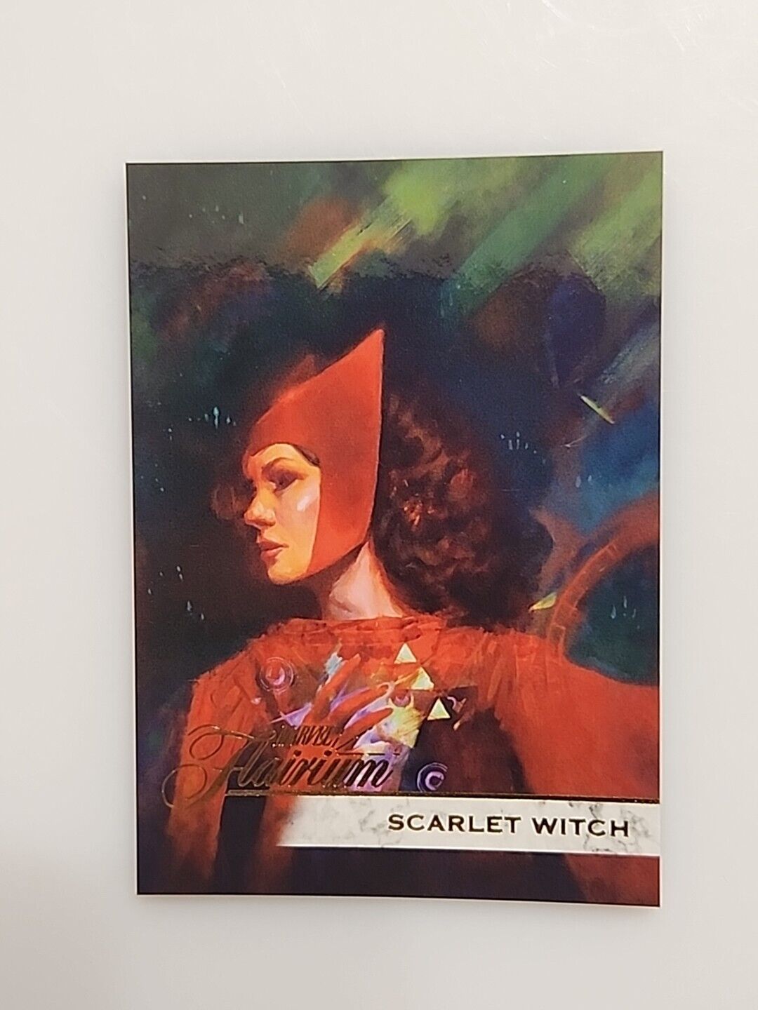2019 Flair Marvel Flairium Tier 4 Scarlet Witch #122