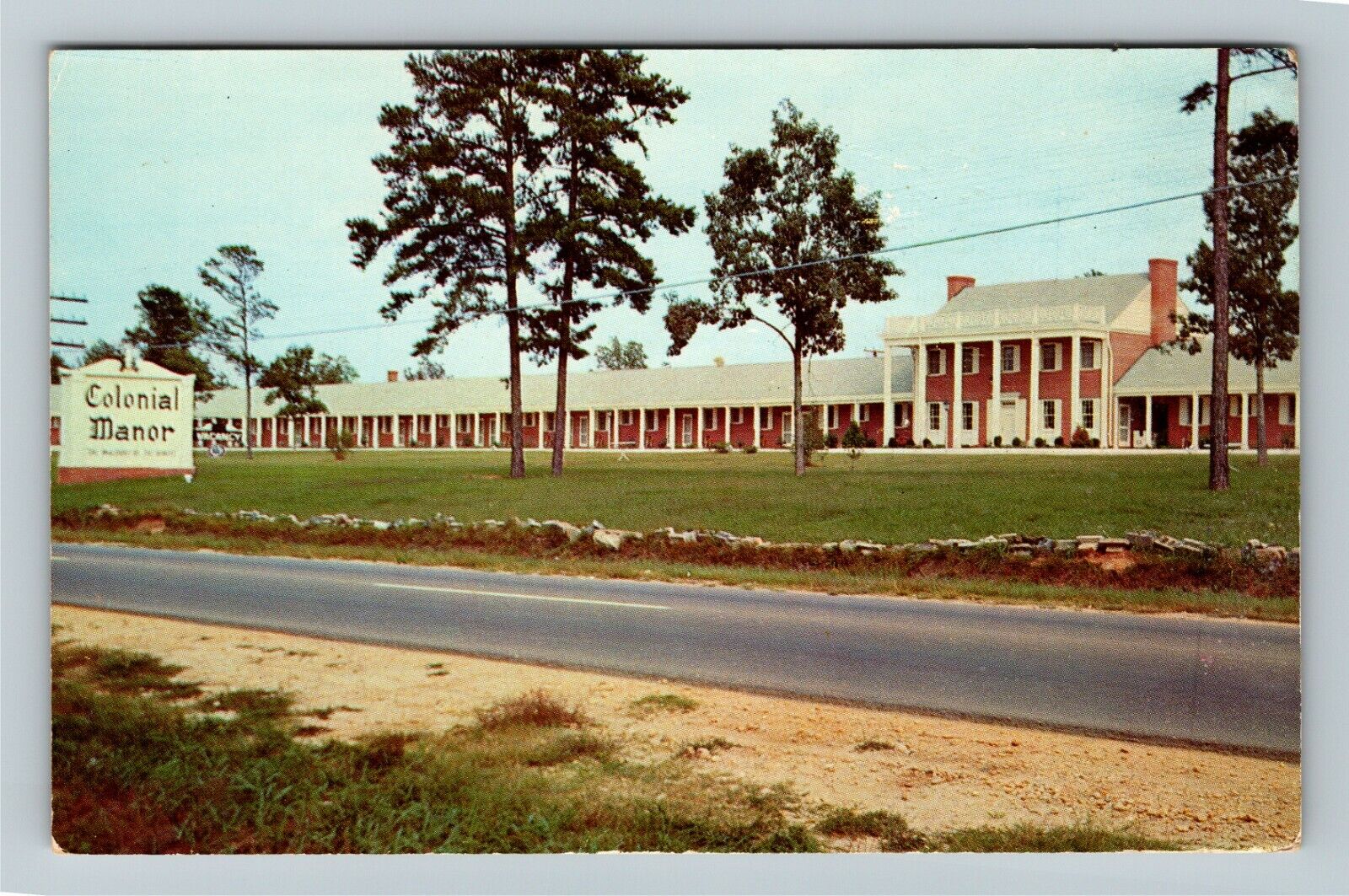 Weldon NC-North Carolina, Colonial Manor, Vintage Postcard