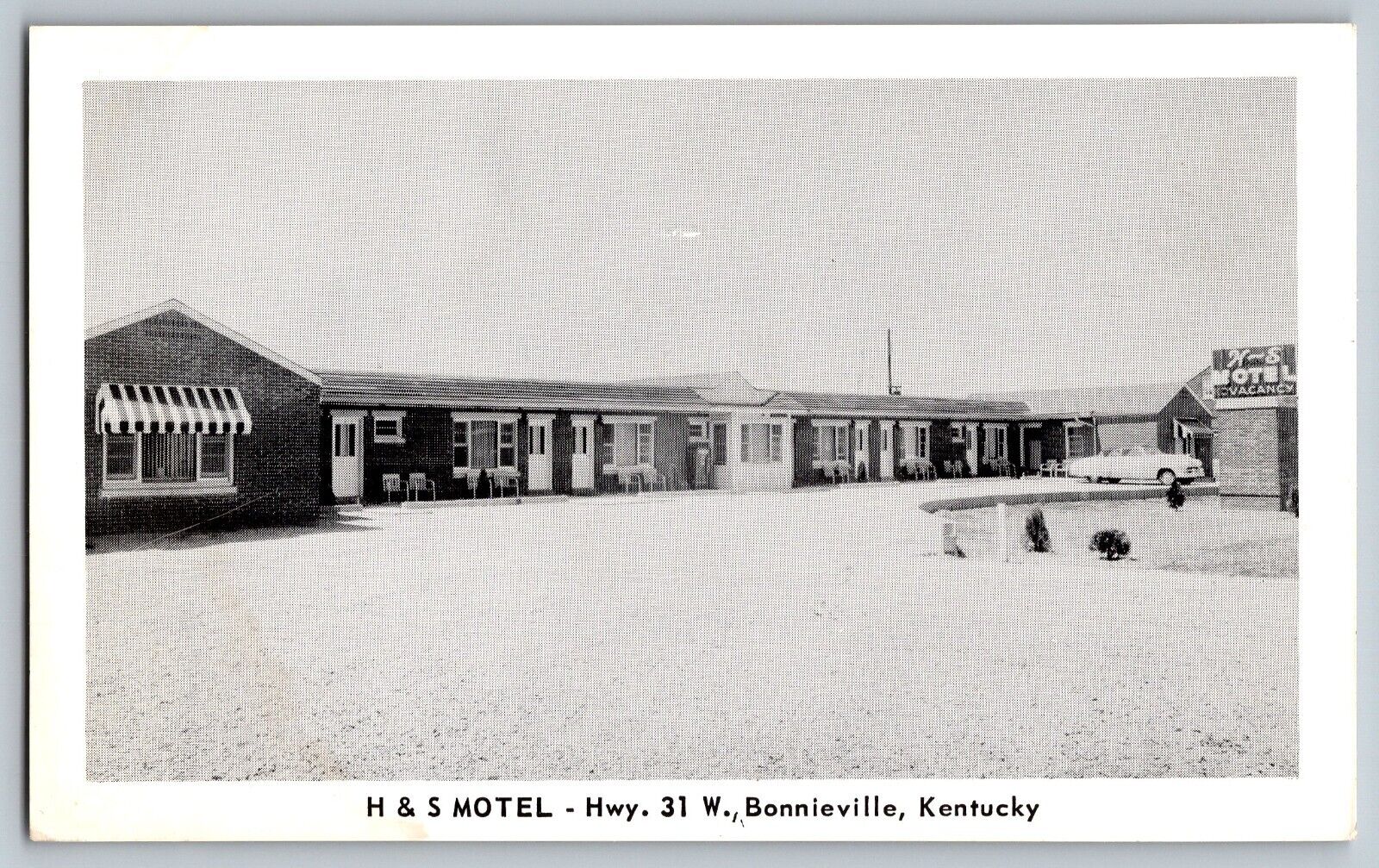 Bonneville, Kentucky KY - H & S Motel - Vintage Postcard - Unposted