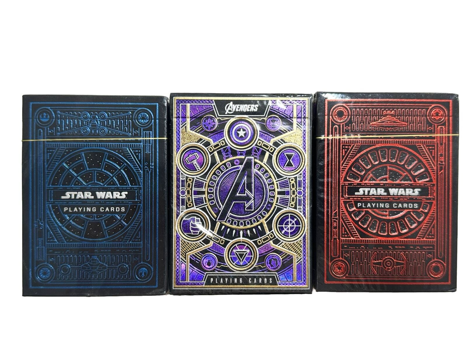 3 Sets Star Wars Avengers Purple Rebels Blue/Red Theory Eleven 11 Playing Cards