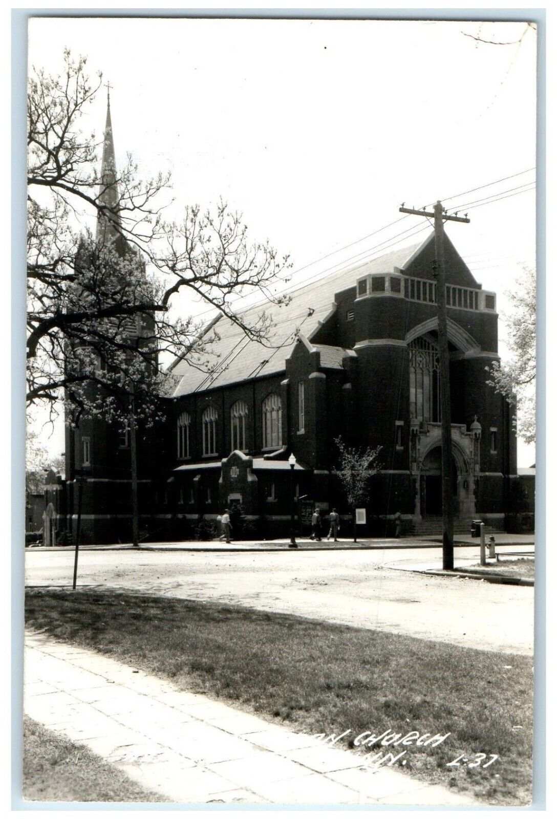 c1940\'s First Lutheran Church Albert Lea Minnesota MN RPPC Photo Postcard