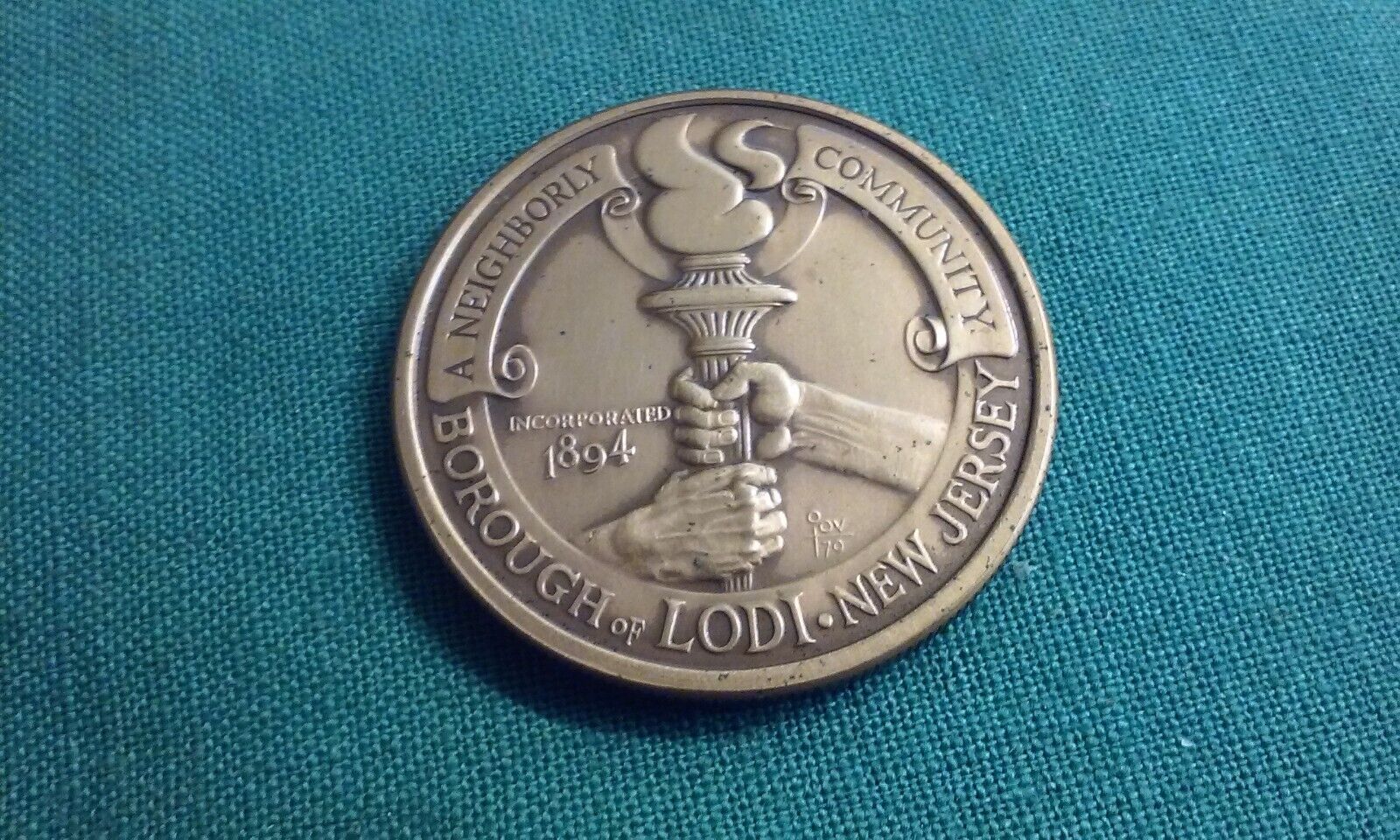 Vintage Rare 1980 Lodi New Jersey Commemorative Coin - 86th Year Anniversary