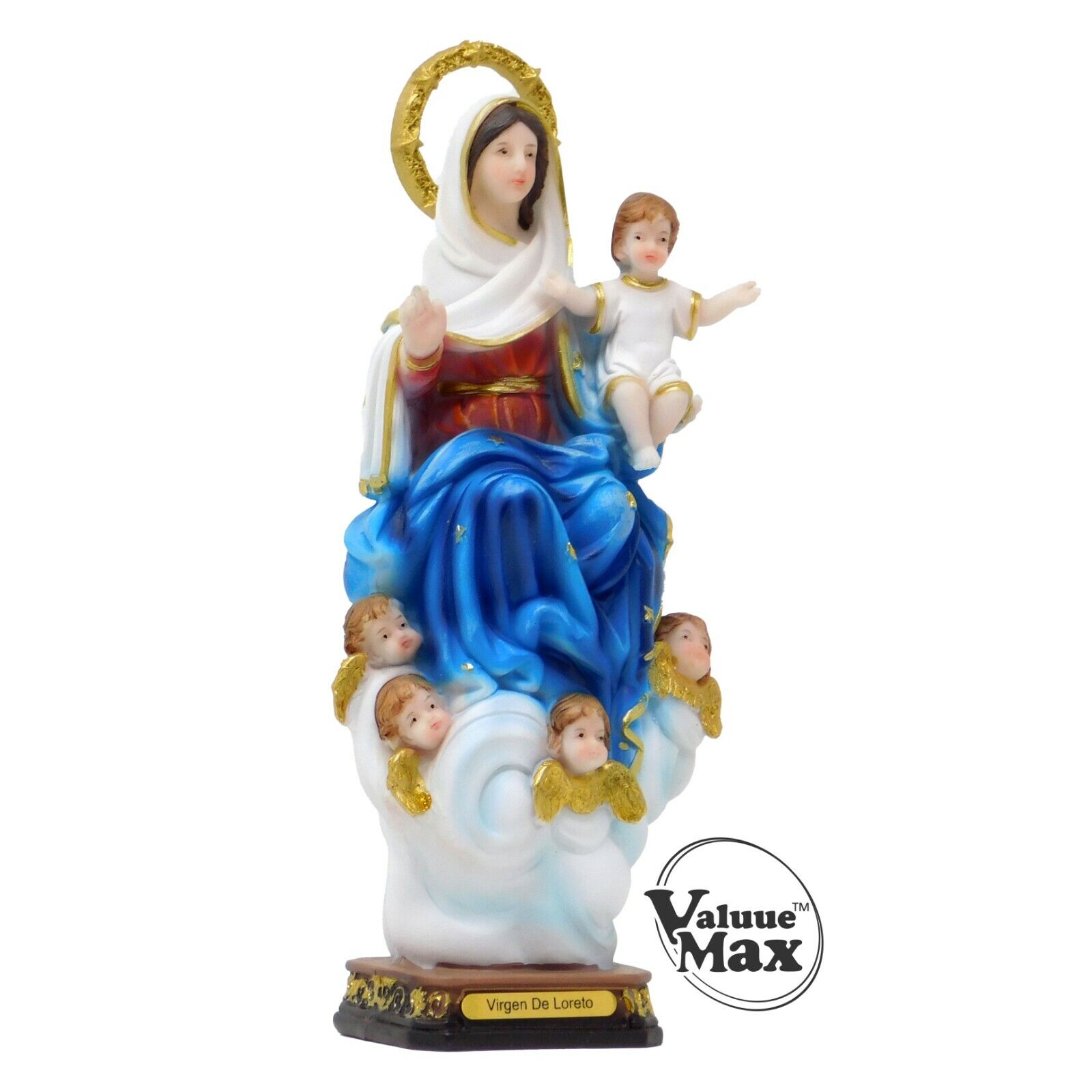 ValuueMax™ Our Lady of Loreto Statue, Finely Detailed Resin 8 Inch Tall Figurine