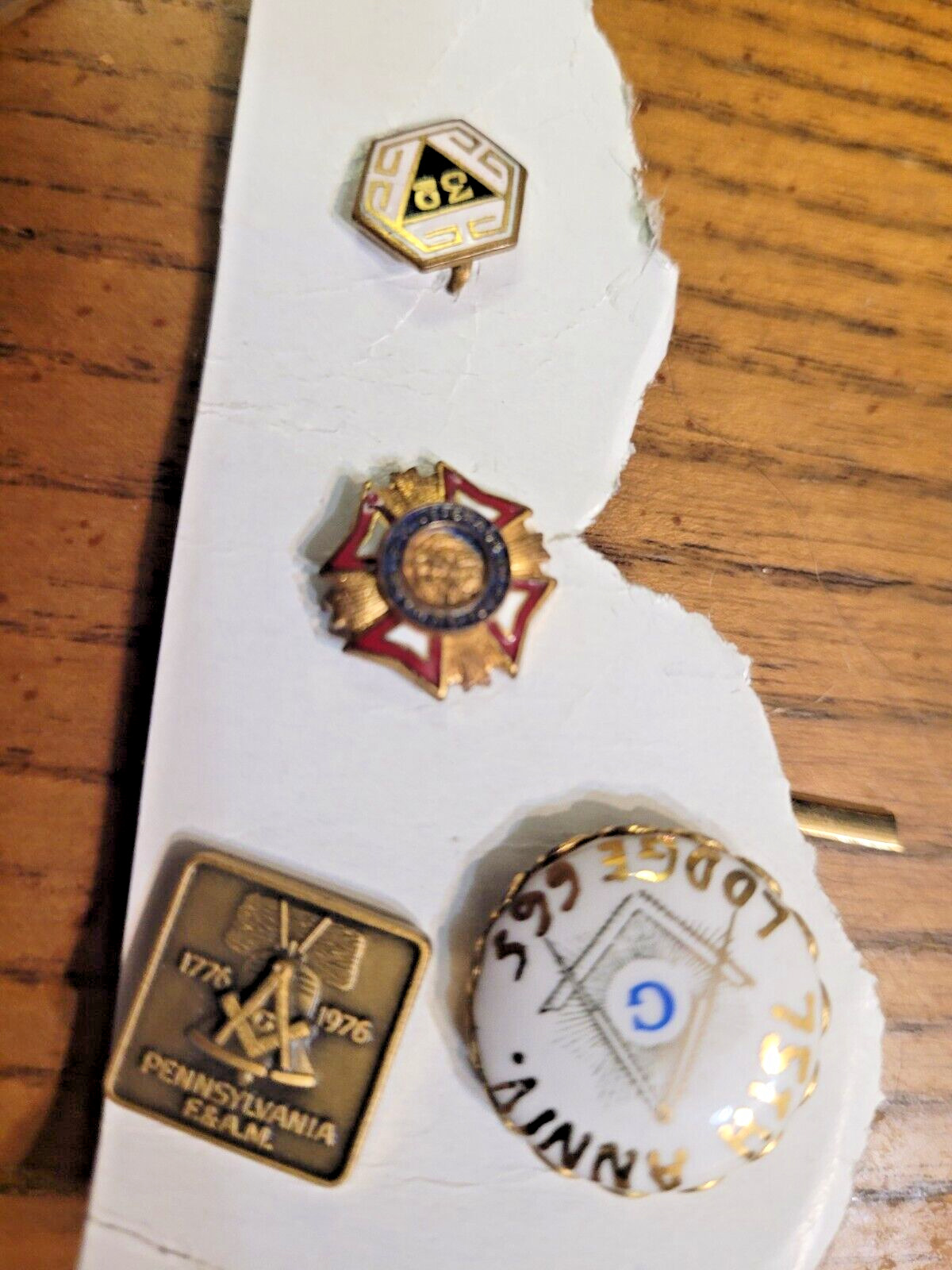 Lot, Vintage Masonic Lapel Pin Pinbacks