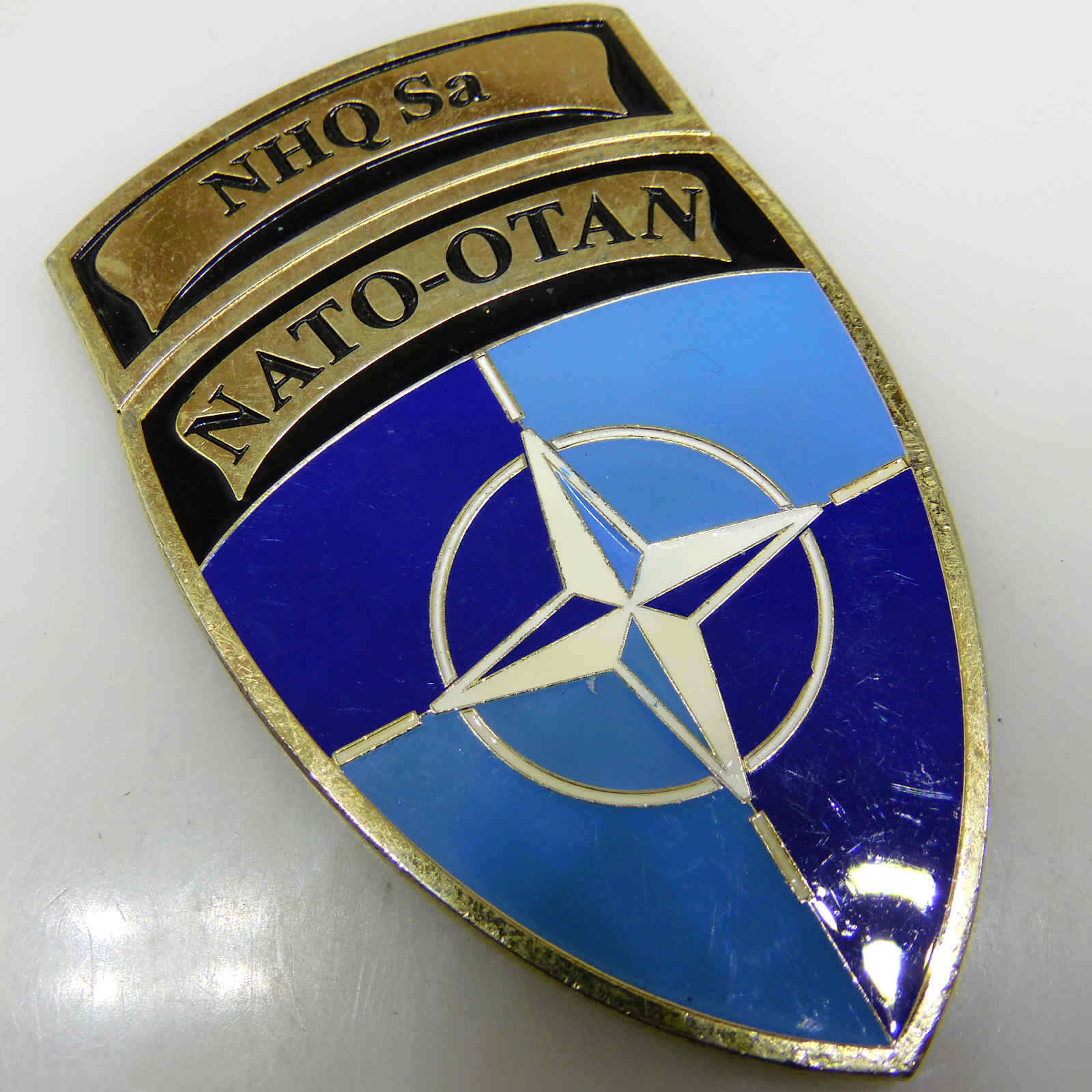 NATO OTAN NHQ SA NATO HEADQUARTERS BOSNIA AND HERZEGOVINA CHALLENGE COIN