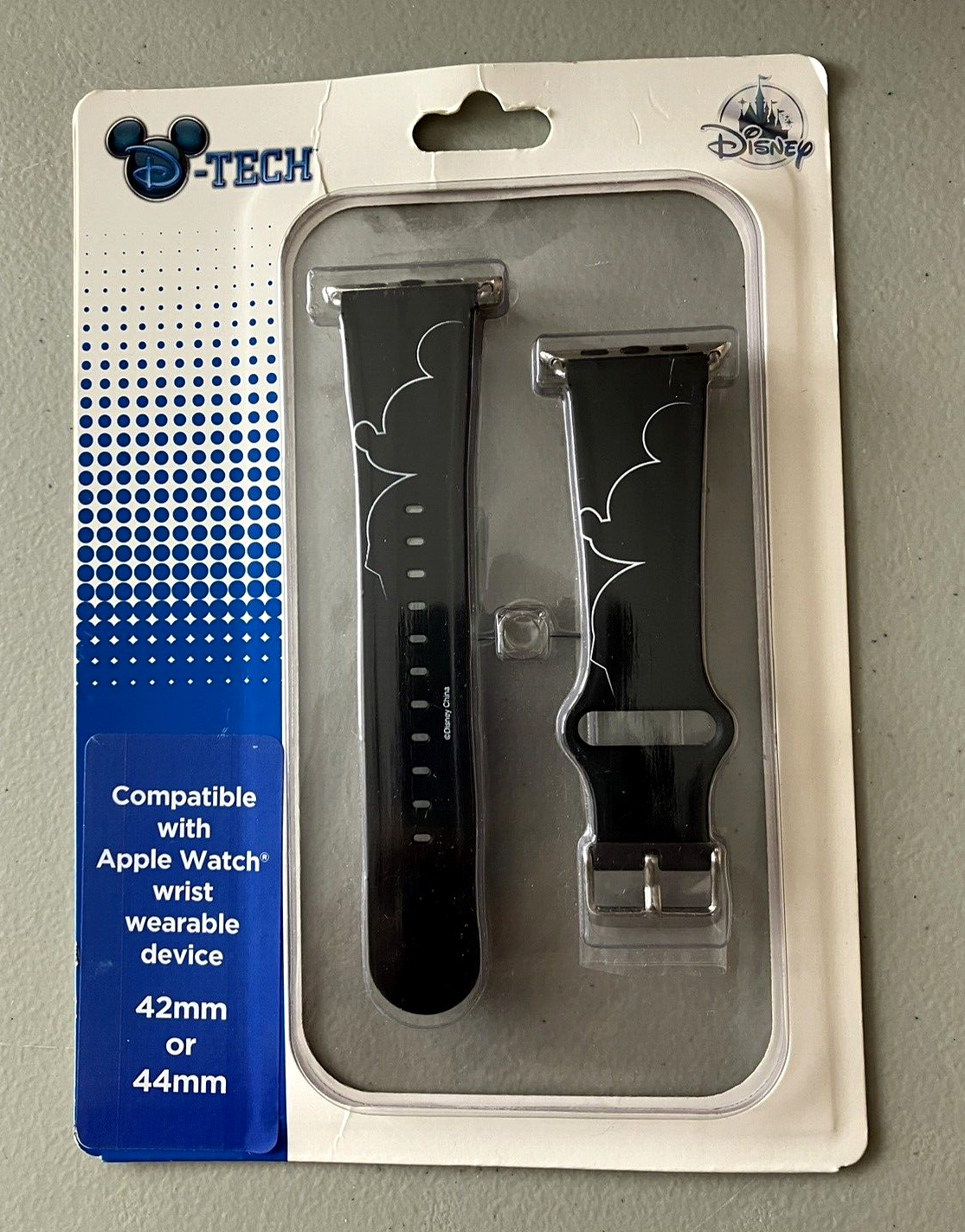 Disney Parks D-Tech Watch Band 42/44mm Apple Watch Compatible Mickey Silhouette