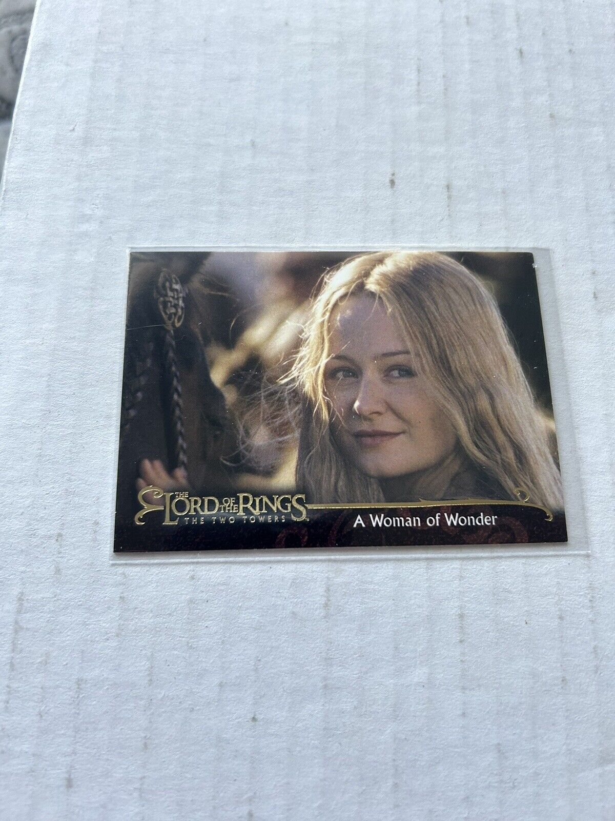 LOTR The Two Towers Preview A Woman Of Wonder #160 Card Topps 2002 Lord Rings