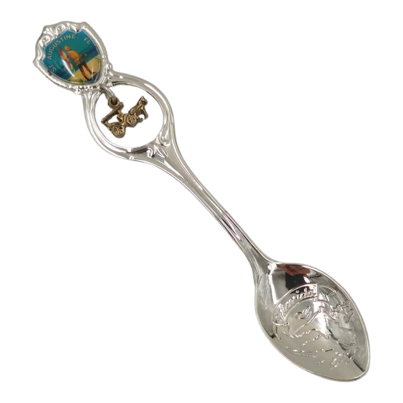 Vintage St Augustine Florida Souvenir Spoon US Collectible Ponce de Leon