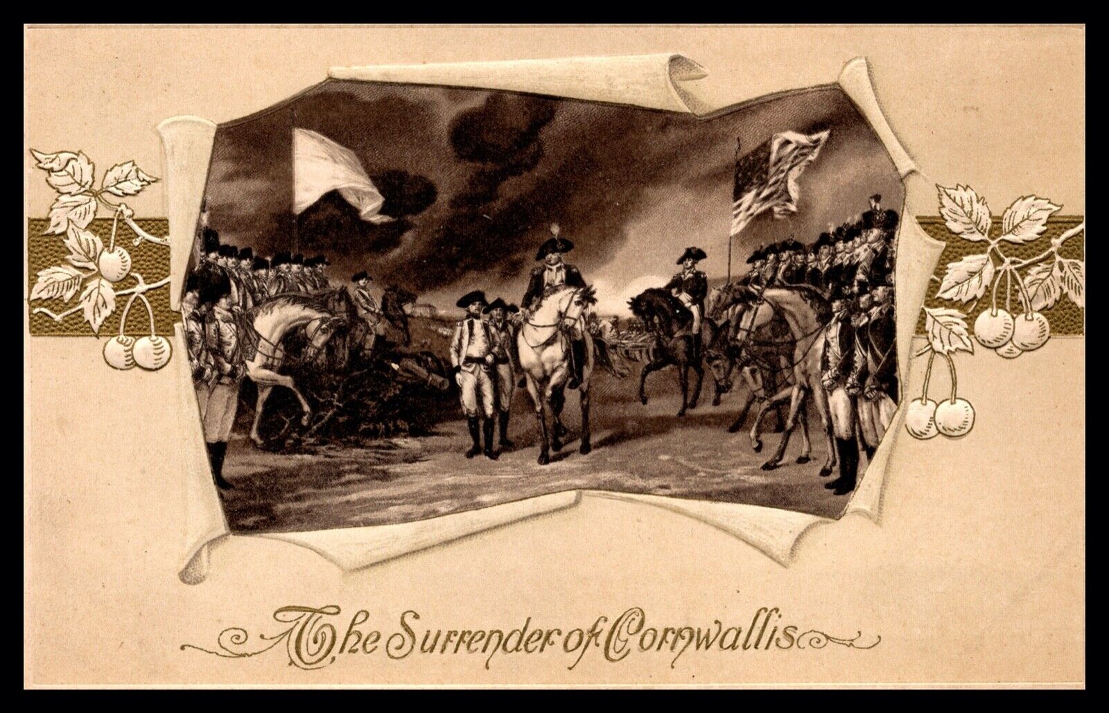 WINSCH The Surrender of Cornwallis Embossed c1910 Old Civil War Postcard #36