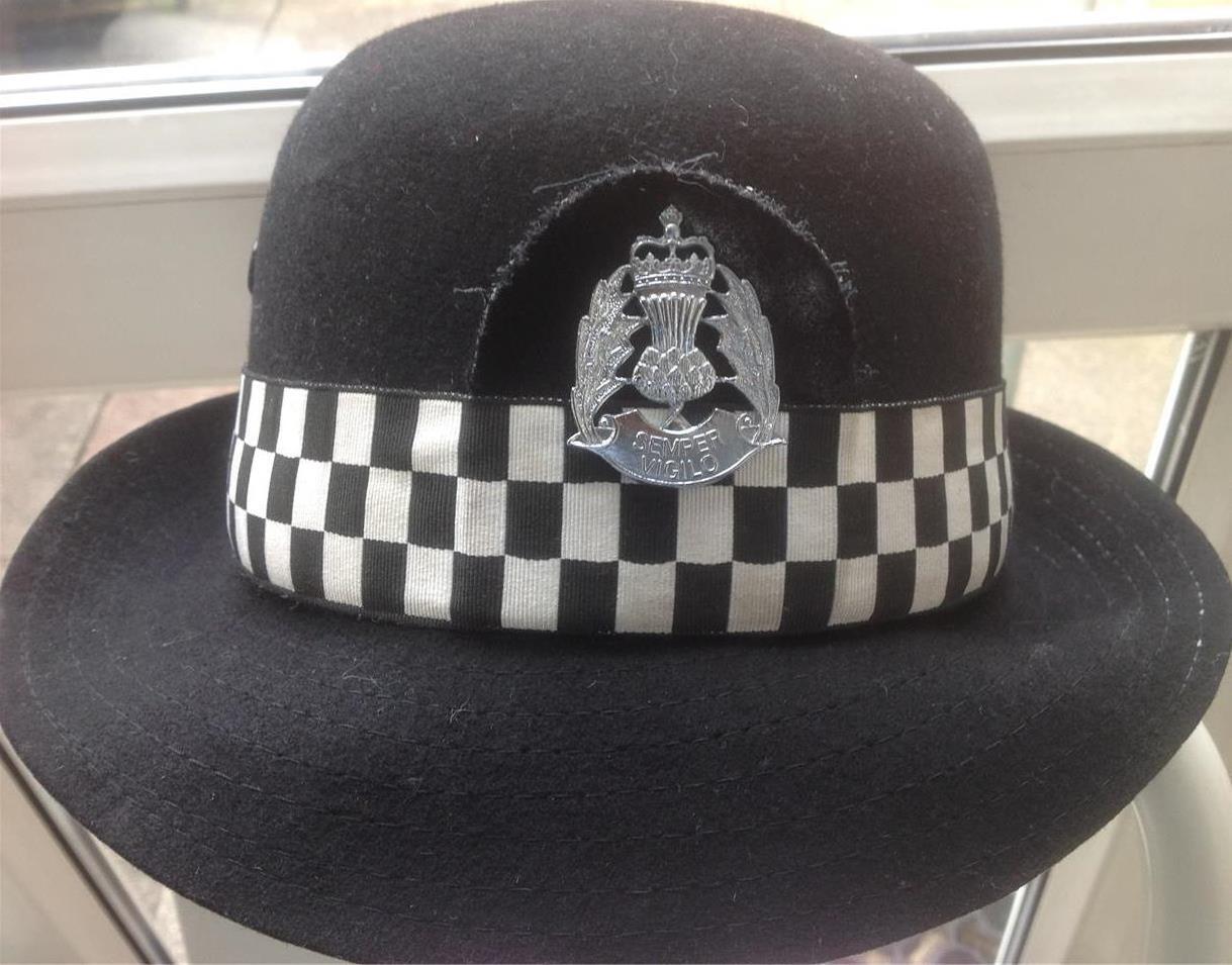 Obsolete Superb British SCOTTISH  POLICE Female (WPC) Bowler hat