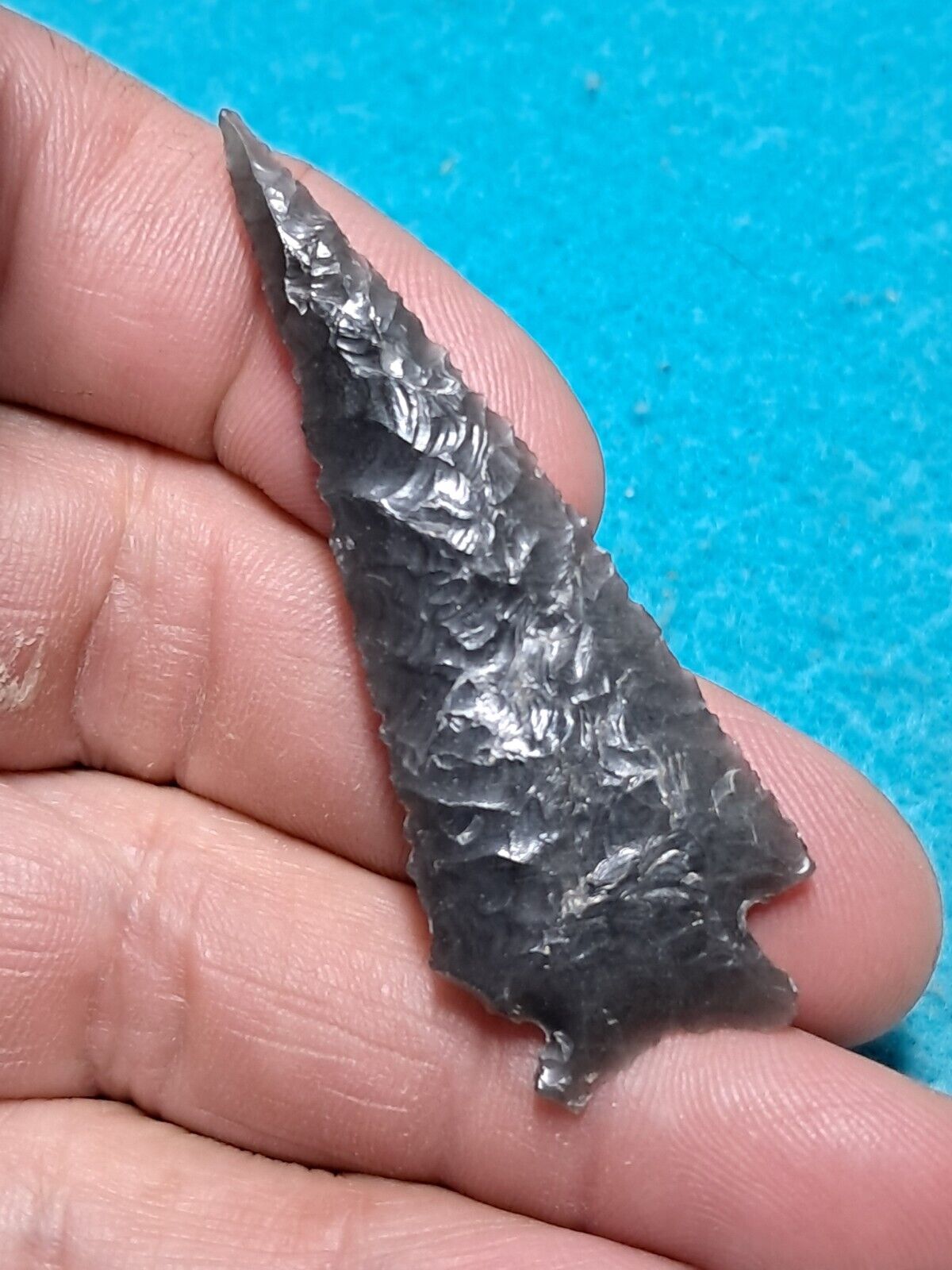 ELKO CORNERNOTCH Point Oregon Authentic Arrowheads Obsidian Artifacts Collection
