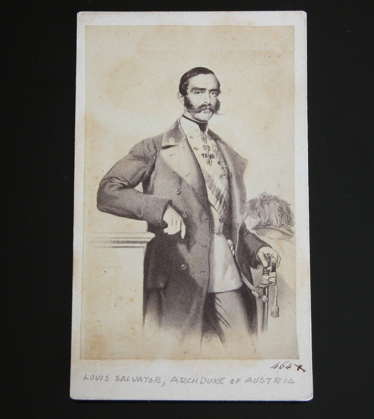 Archduke Ernst of  Austria CDV Portrait Albumen Print Rare