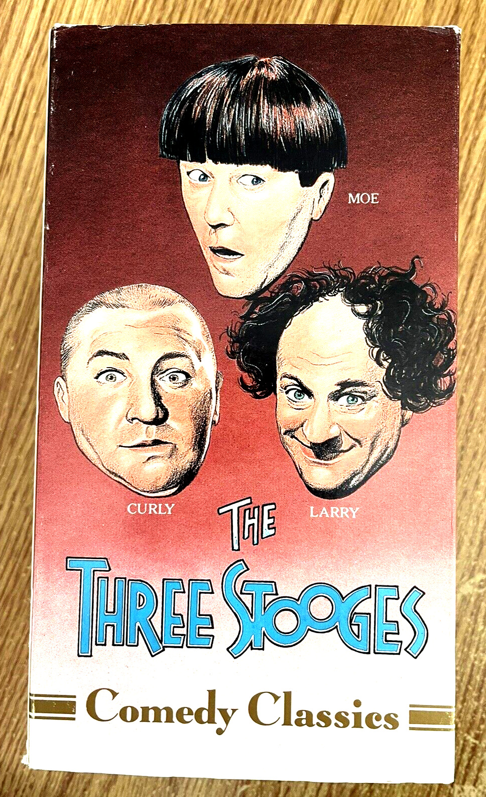 The Three Stooges Comedy Classics Vintage 1989 VHS (3) Tapes Moe Shemp Larry