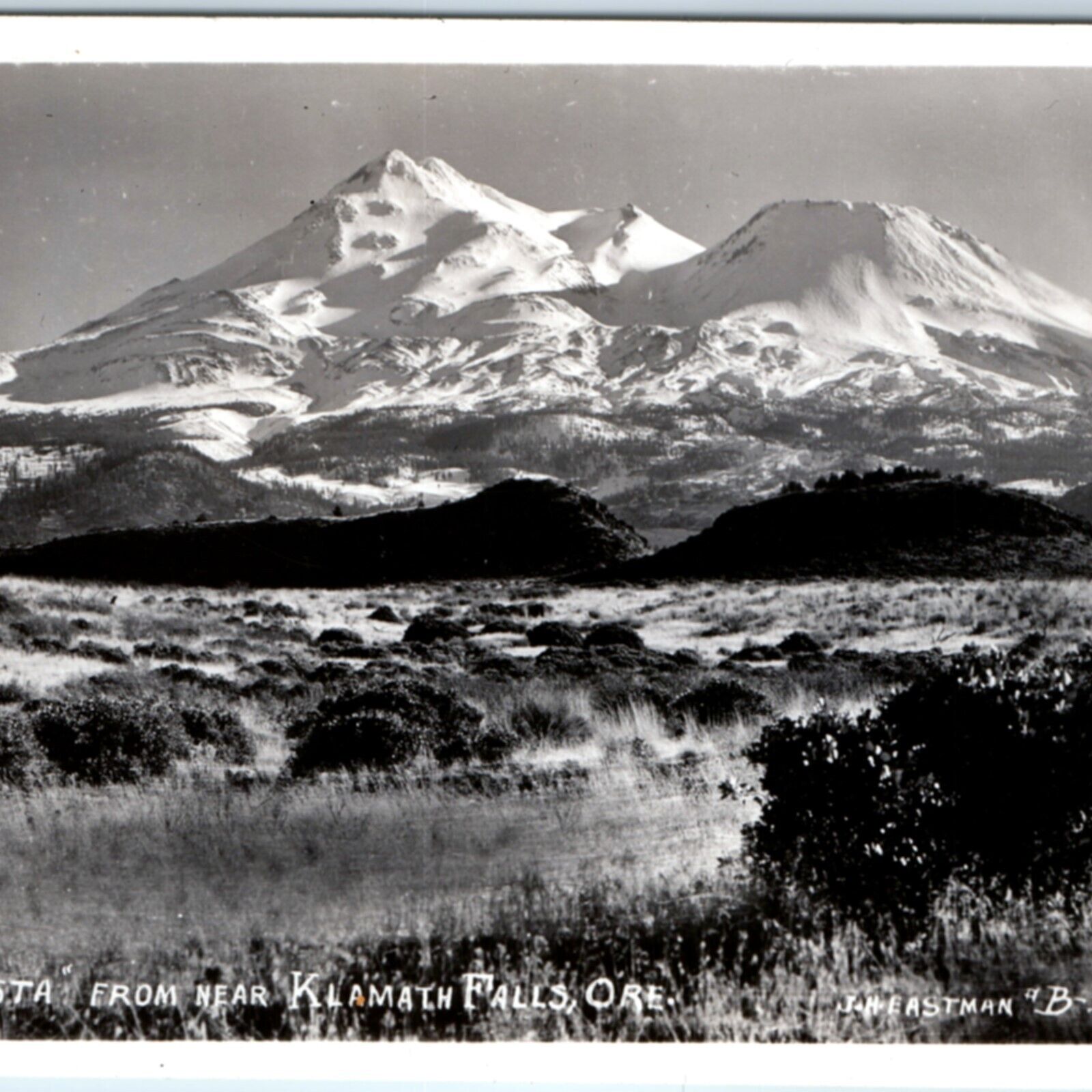 c1940s Klamath Falls, OR Mt Shasta RPPC Eastman Real Photo PC Ore Vtg A130