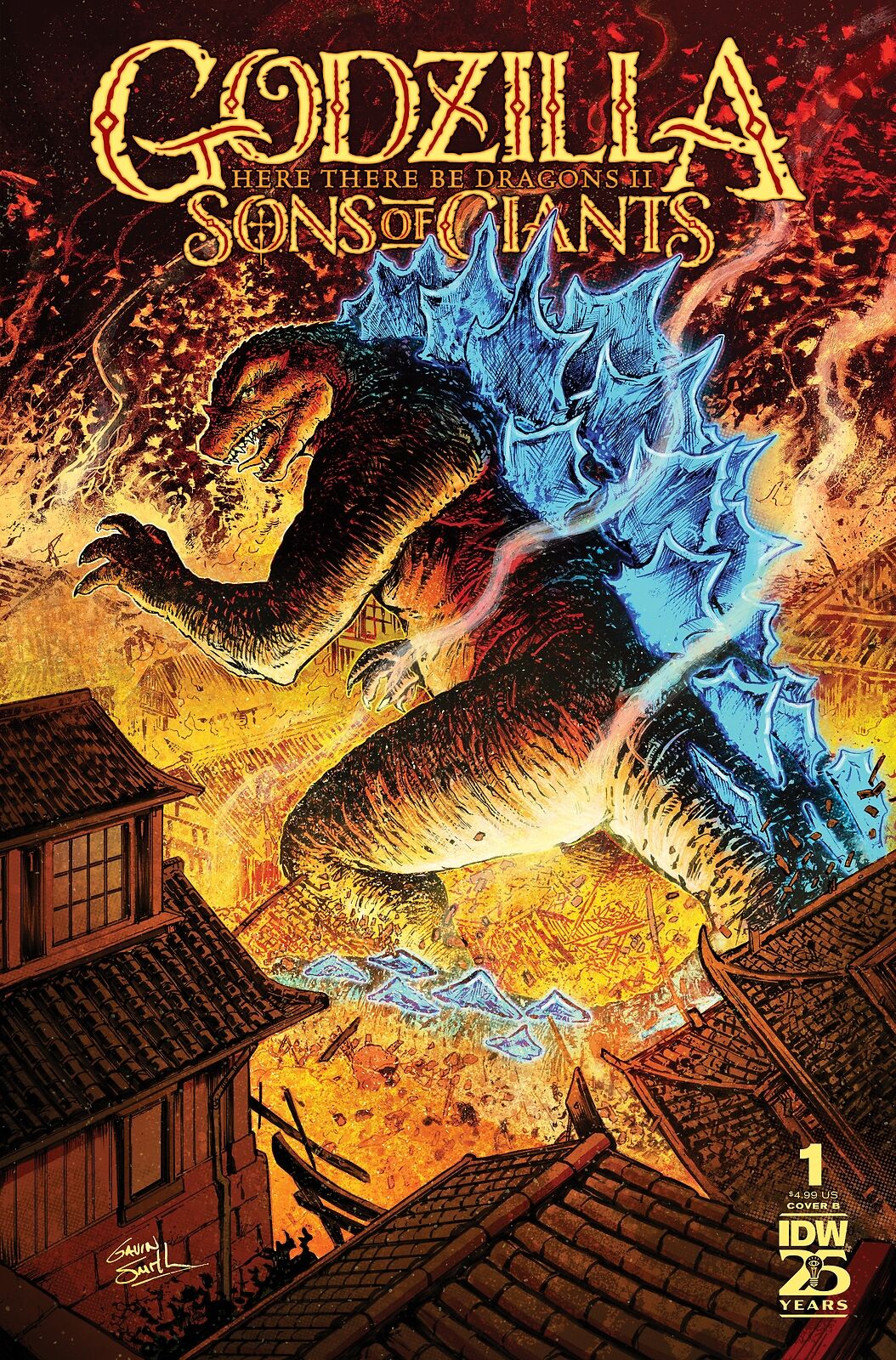 Pre-Order Godzilla: Here There Be Dragons II--Sons of Giants #1 Variant B (Smith