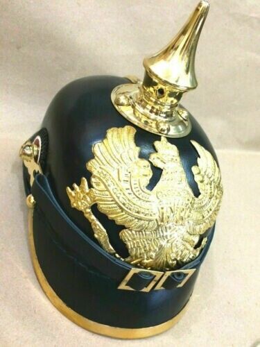 Vinatge Imperial German Prussian Leather Pickelhaube Spike German helmet Gift