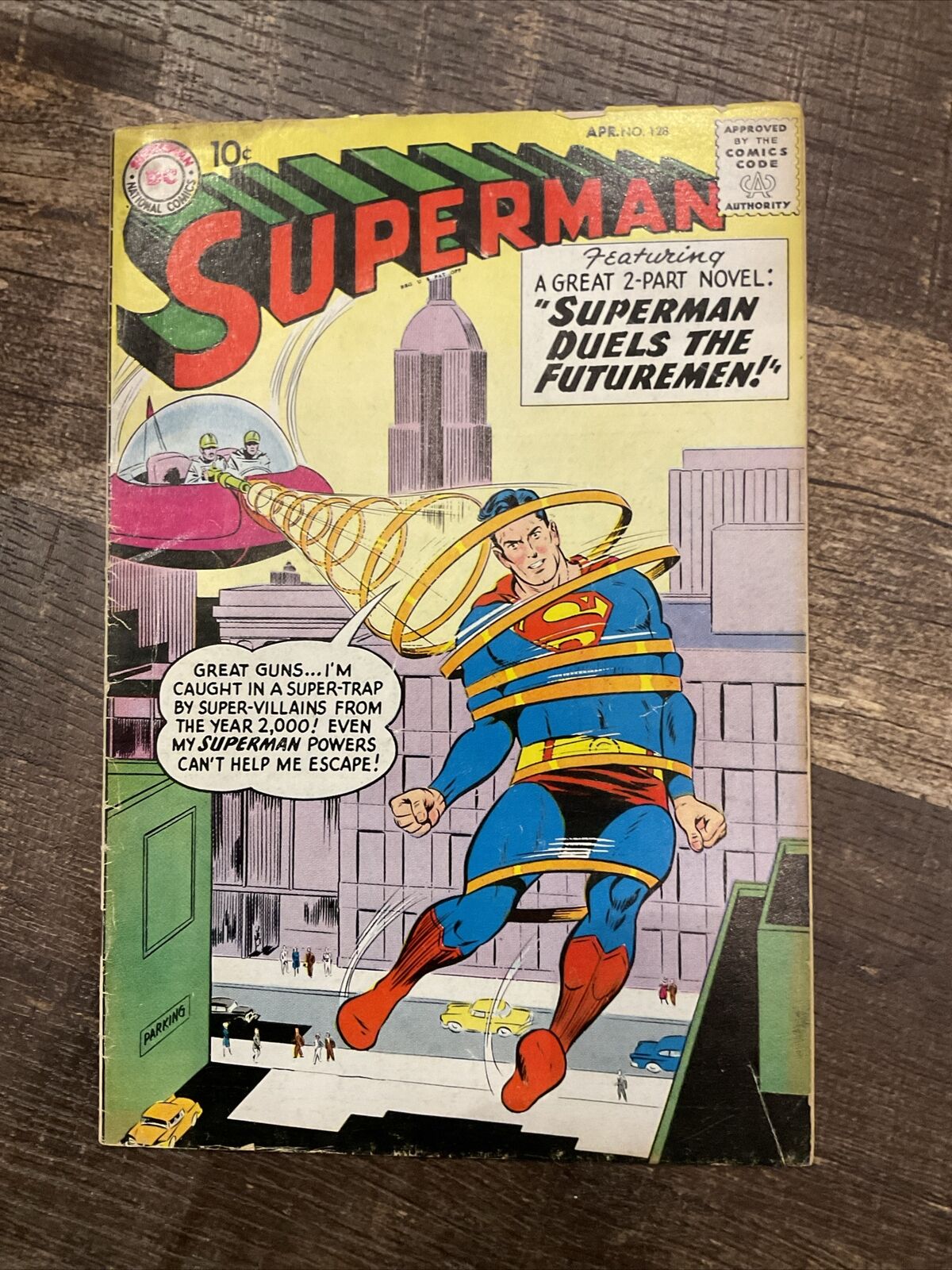 SUPERMAN # 128 DC COMICS April 1959 RED KRYPTONITE 1st APPEARANCE SILVER AGE