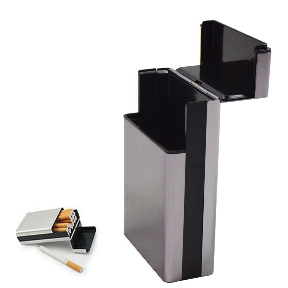 Portable Aluminum Alloy Pocket Box Cigarette Tobacco Cigar Case Pocket