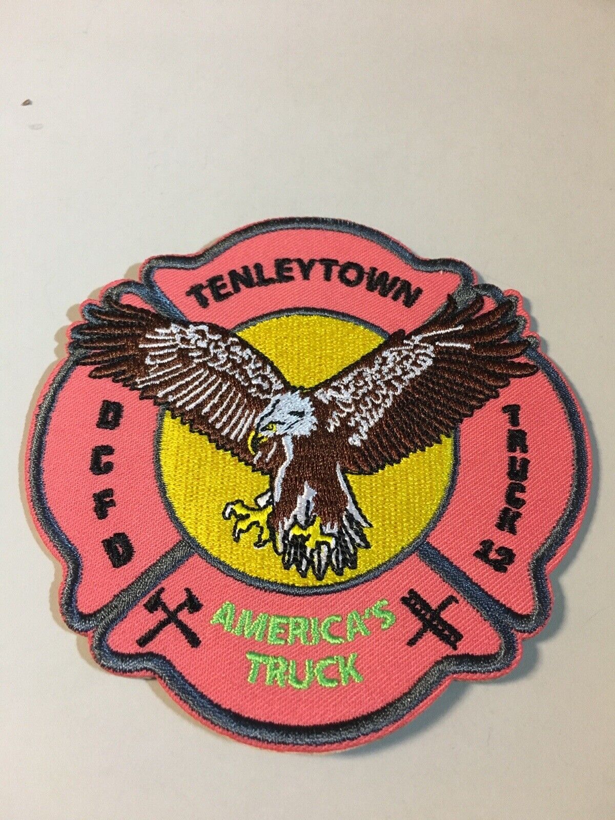 DCFD Truck 12 Patch Limited Edition Breast Cancer Awareness Patch