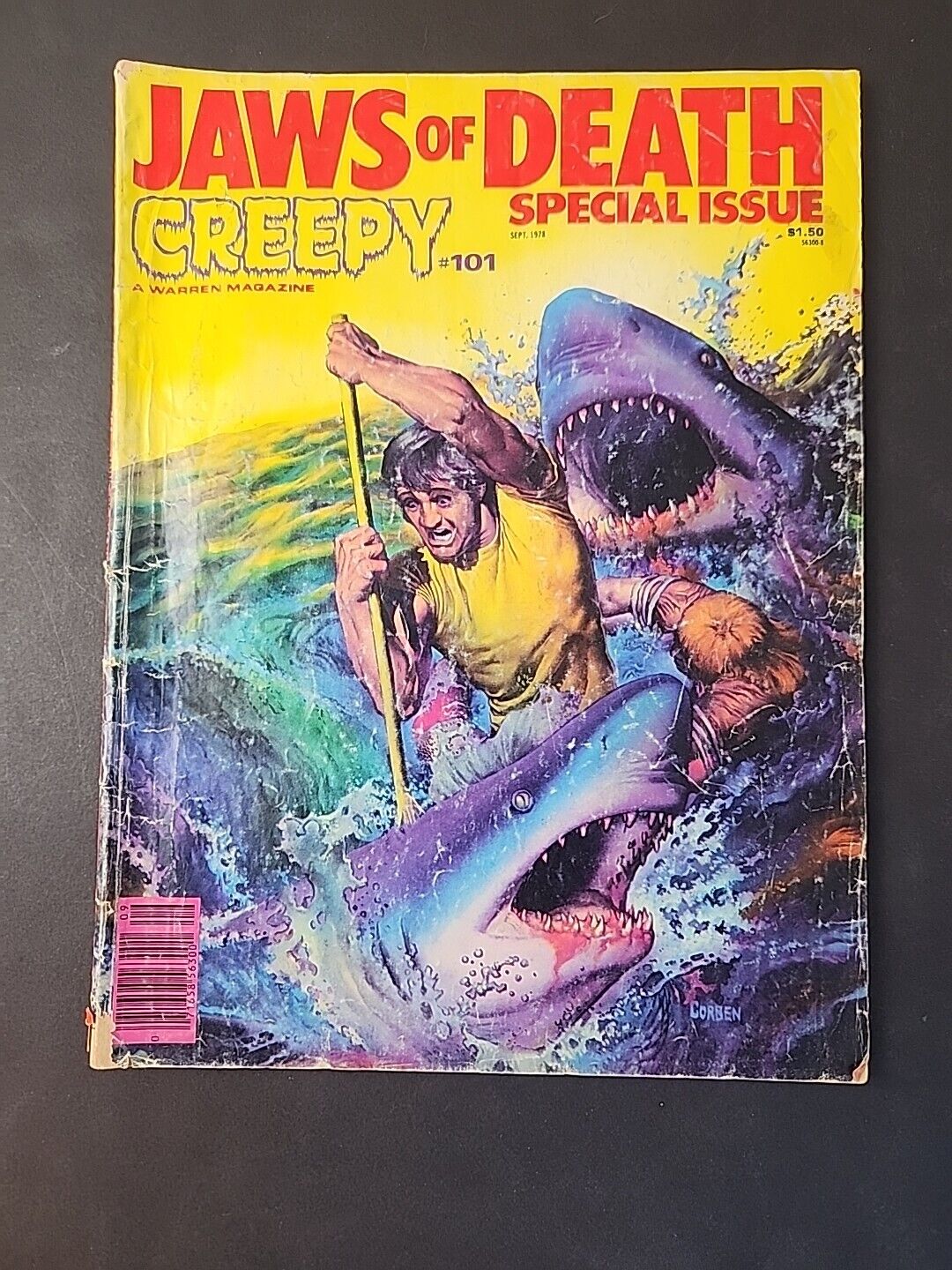 Creepy 101 Jaws of Death Special Magazine Richard Corben Shark Horror Anthology