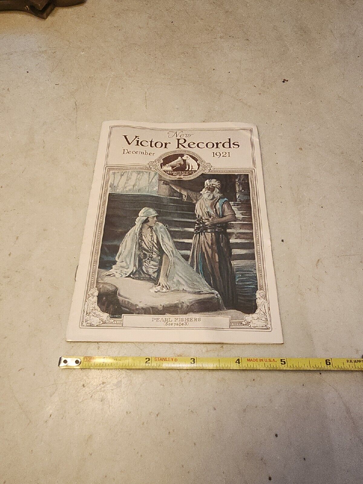 1921 December Victor Victrola New Records Booklet KELLER Music Bethlehem Pa 