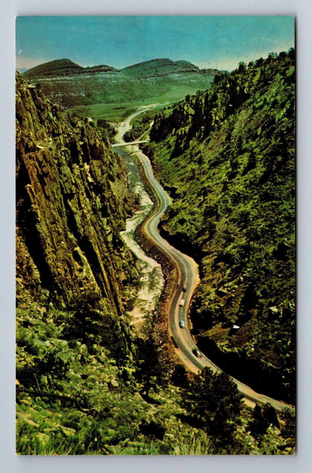 Estes Park CO-Colorado, Big Thompson Canyon Road, Vintage Postcard