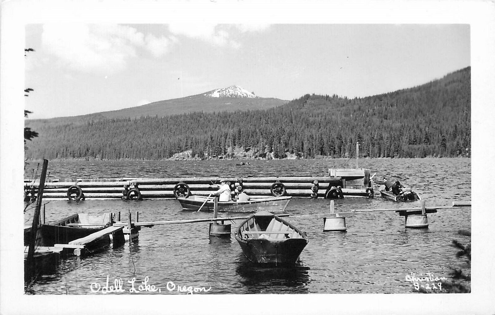 Postcard RPPC Oregon Odell Lake Christian 23-10348