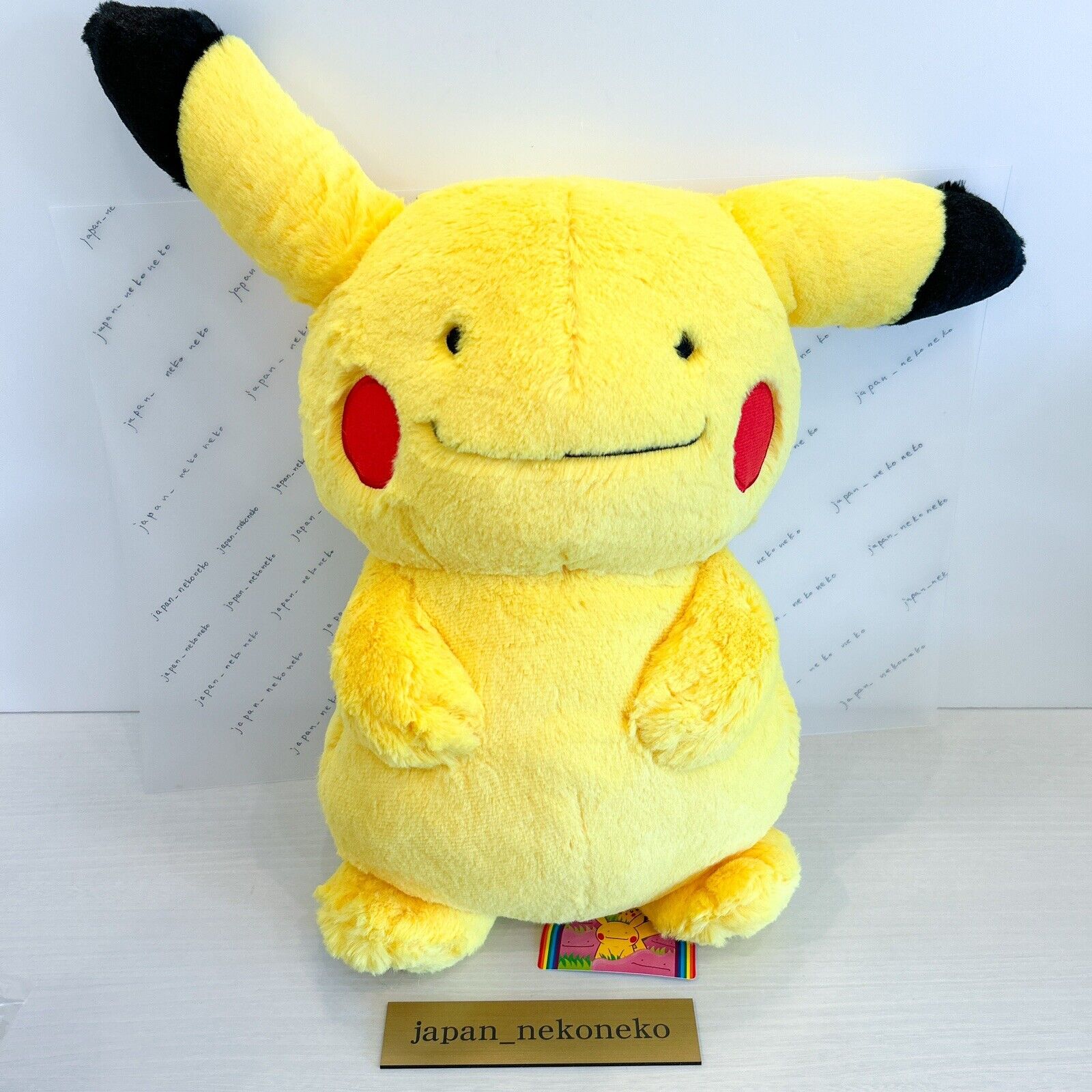 RARE Ditto Transform Fluffy Plush Doll Pikachu 55cm Pokemon Center  Limited 2010