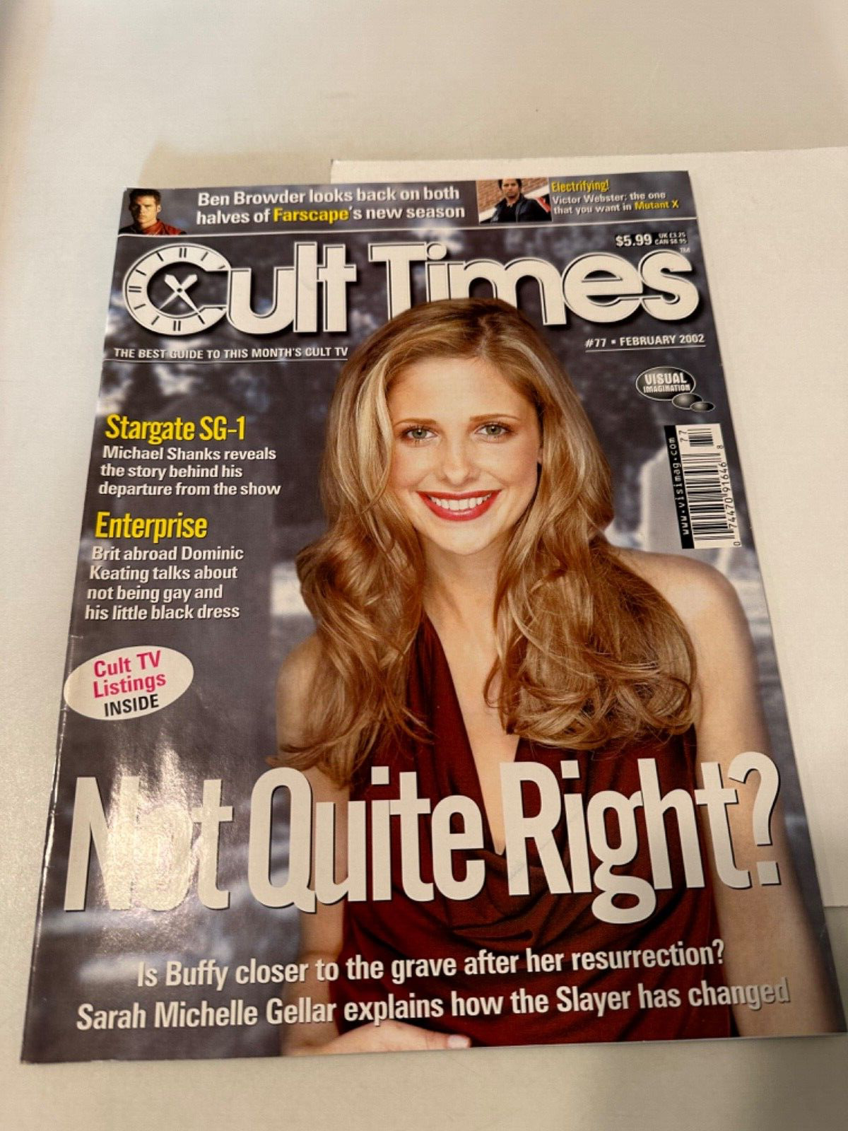 CULT TIMES Magazine (UK Cult TV) #77 - Feb 2002