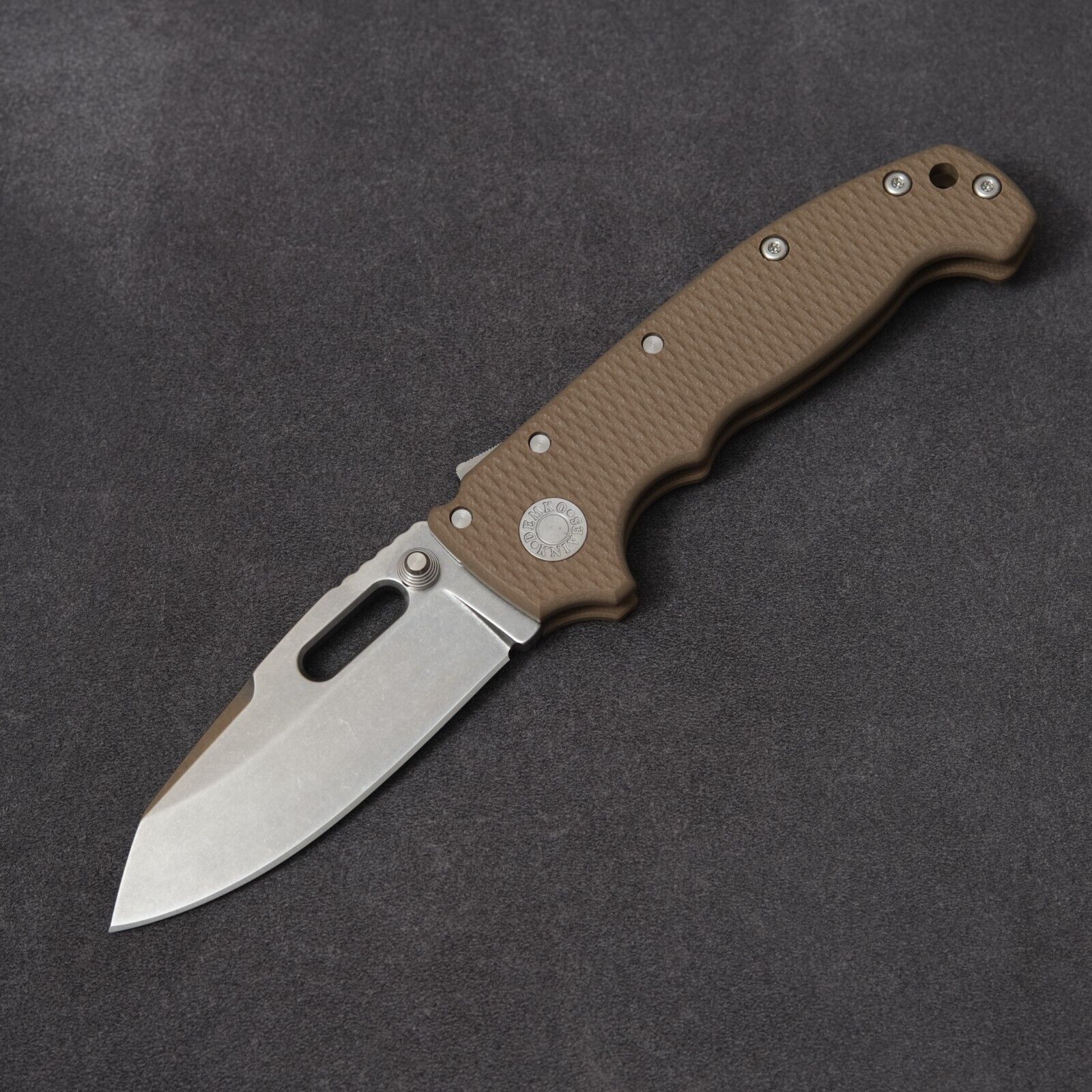 Demko Knives AD20 Whale Shark MagnaCut - Slotted / FDE G10