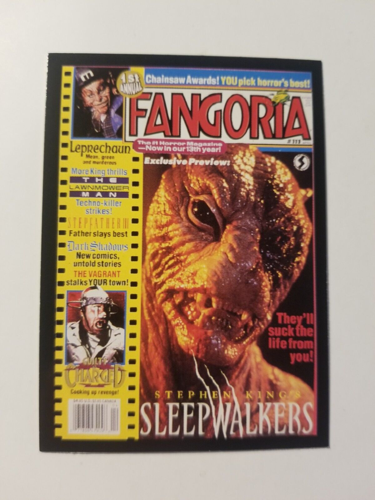 Fangoria  1992 Comic Images  Trading card  #28  Point Of No Return