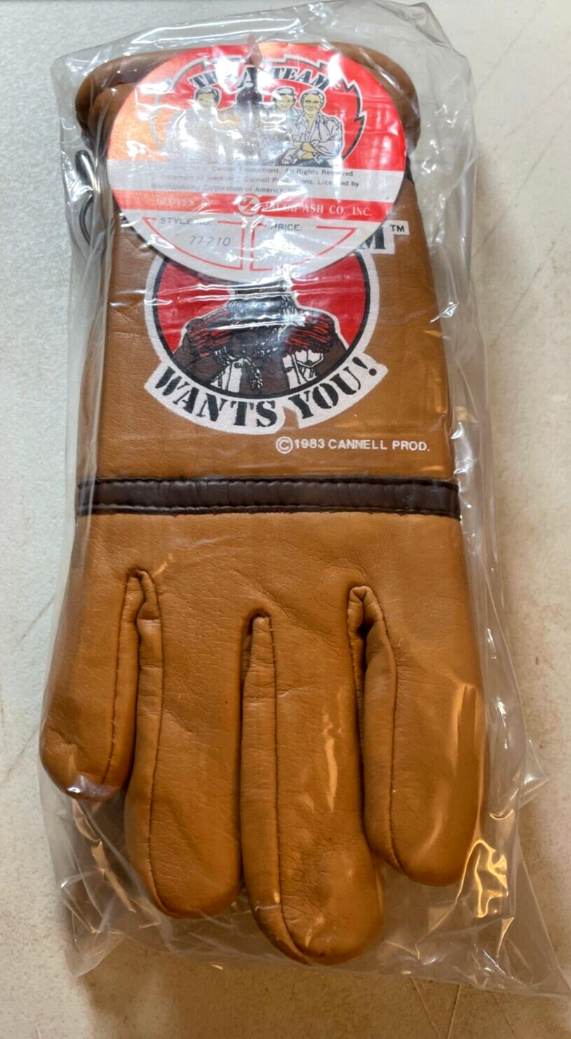 VINTAGE A-Team / 1983 / The A-Team Gloves with Original Tag Mr. T / UNUSED / NEW