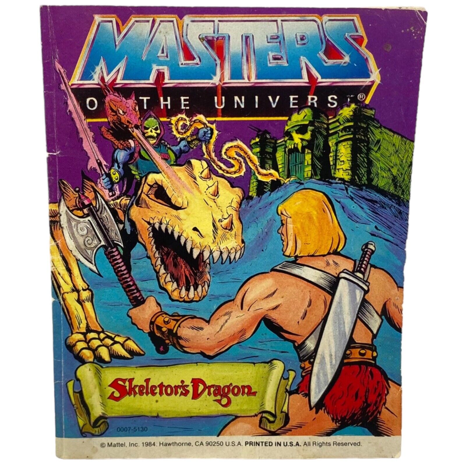 Vintage Masters Of The Universe Skeletor\'s Dragon Mini Comic Book 1984 Mattel