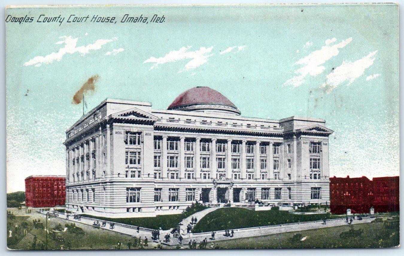Postcard - Douglas County Court House - Omaha, Nebraska