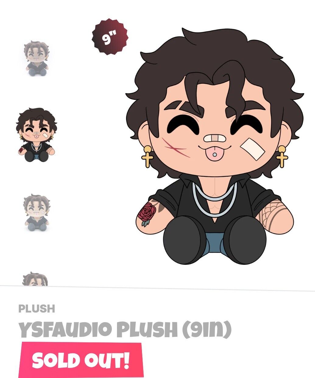 Youtooz * Ysfaudio - 9 Inch Plush * NEW * Sold Out * In Hand