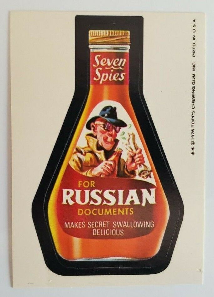1976 WACKY PACKAGES SERIES 16  SEVEN SPIES RUSSIAN  @@ VERY NICE @@