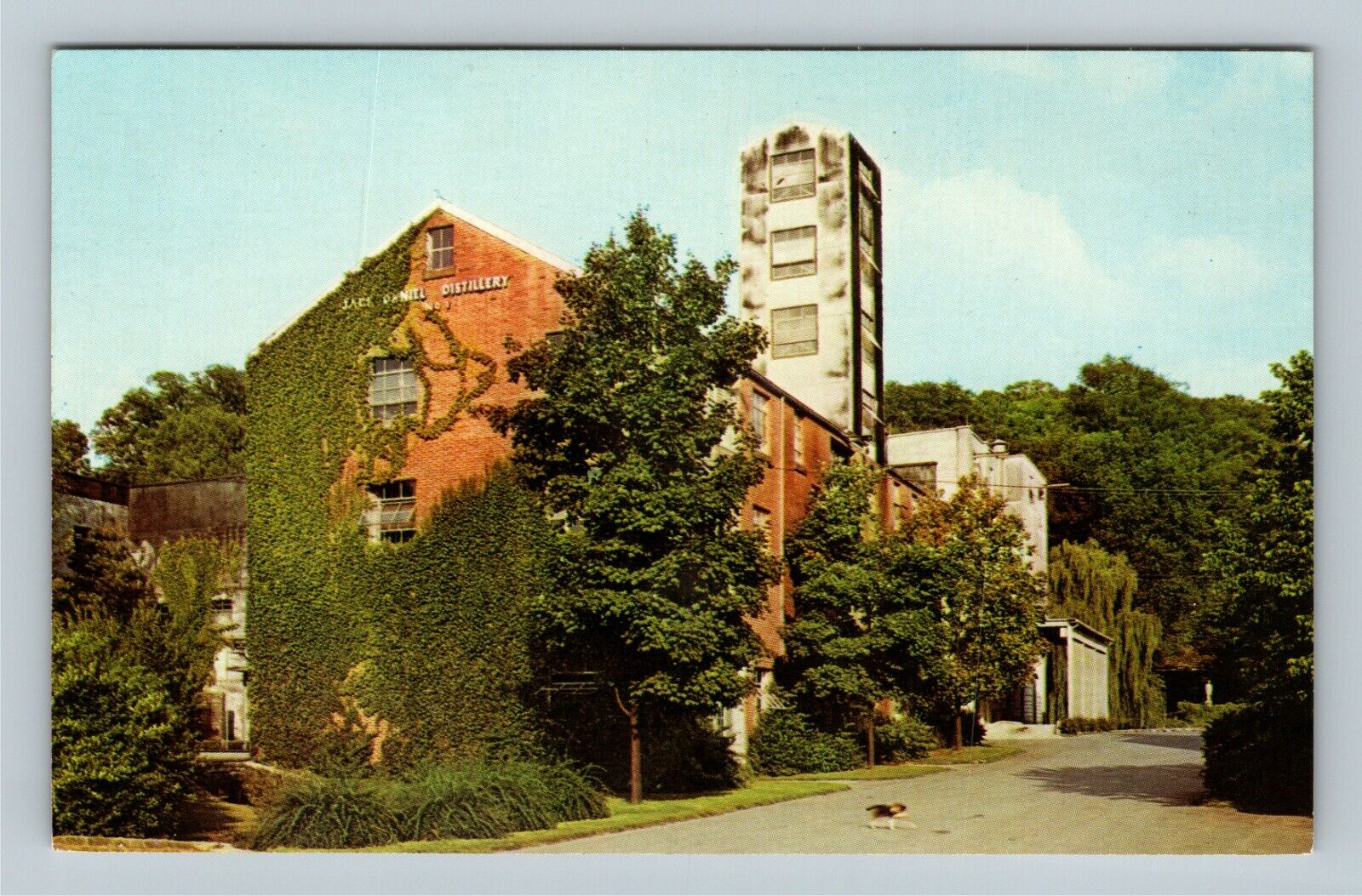 Lynchburg TN Jack Daniel\'s Hollow Distillery Statue Vintage Tennessee Postcard  