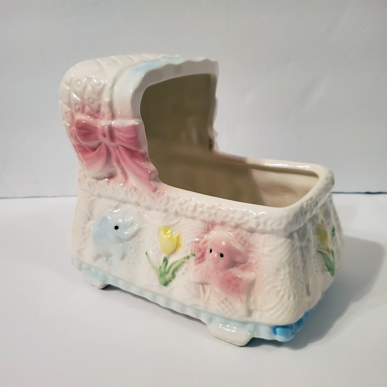 Vintage Relpo Ceramic Baby Nursery Decor Planter - Signed T805