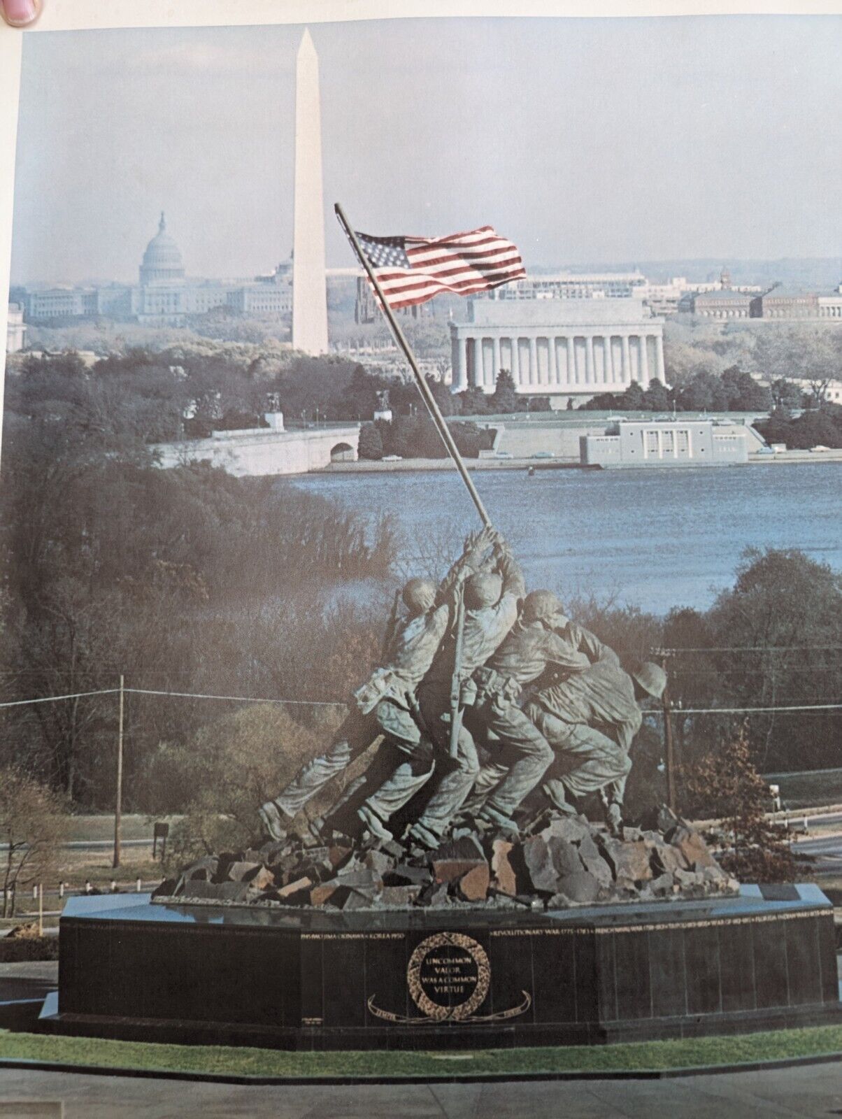 US Marine WWII Memorial Recruiting Poster 16x20 USMC Washington DC SD Soldiers 