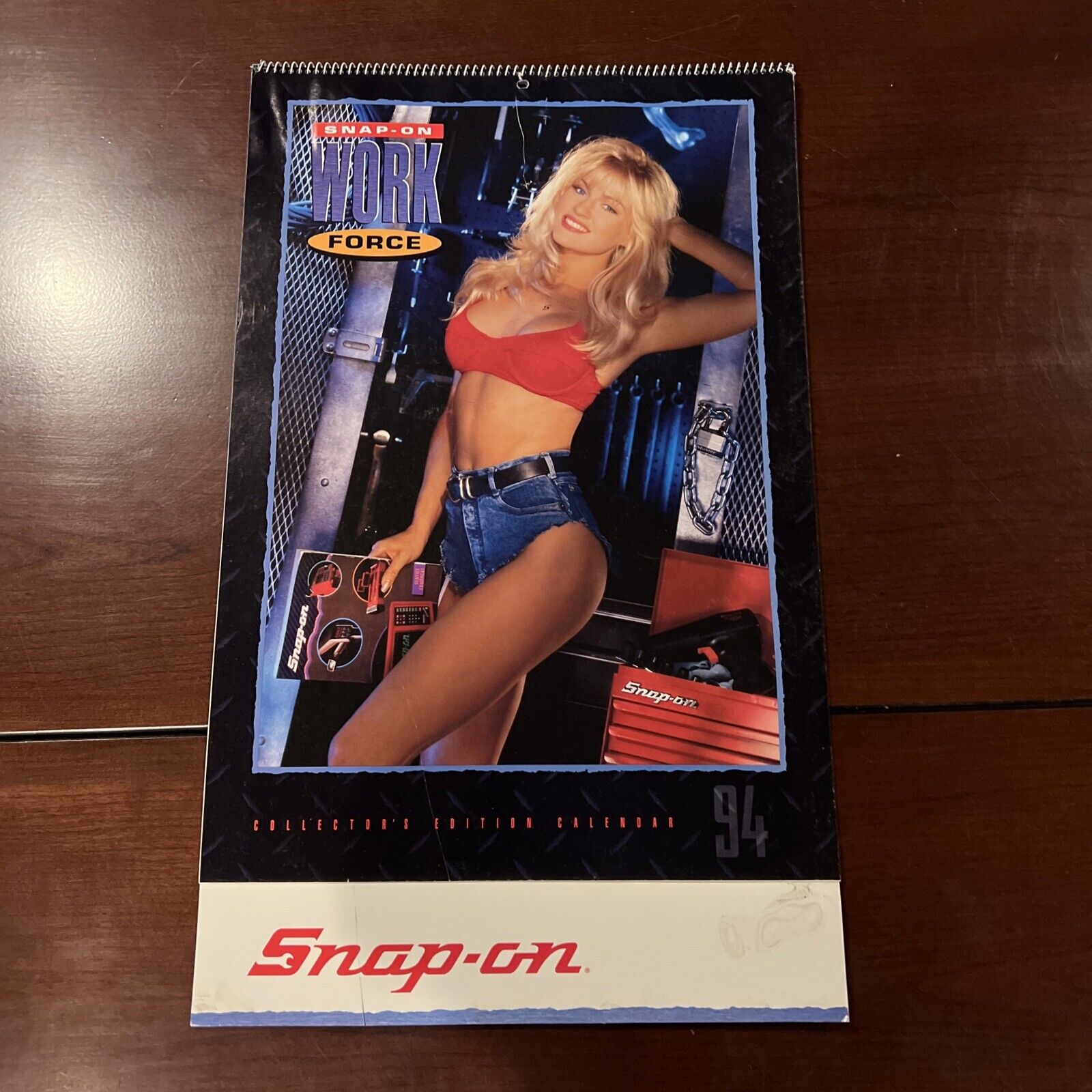 Snap-On Tools Calendar 1994 Pinup Girl Swimsuit Girls Snap-On Garage Man Cave **